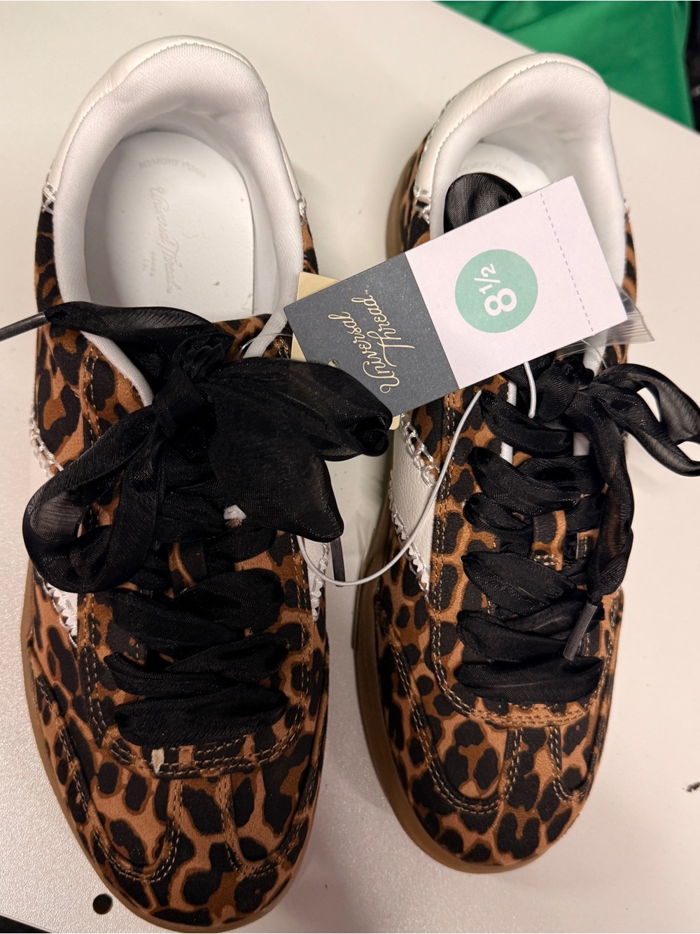 Universal Thread Leopard Print Sneakers with Black & White Accents